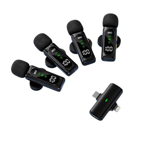 Lavalier microphone T90 4 en 1 type C et Lightning