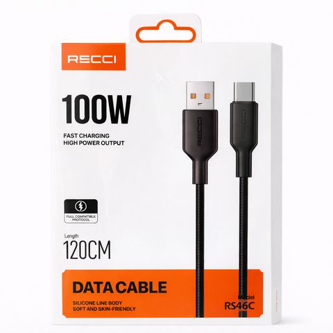 Câble de charge rapide RECCI 100W – USB vers USB-C