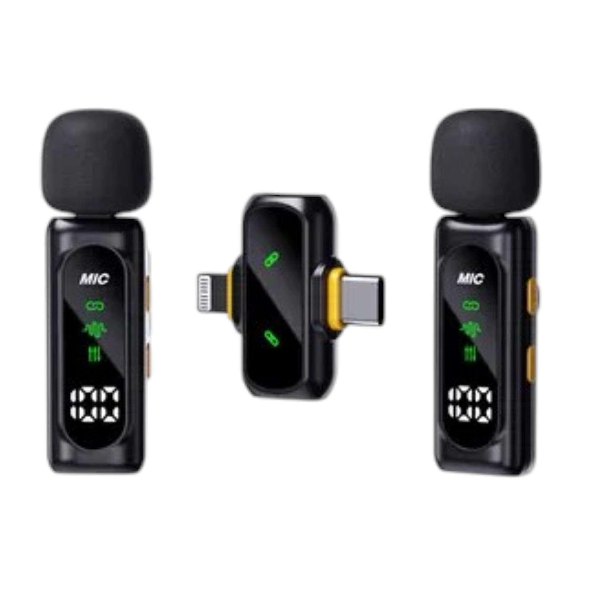 Lavalier microphone T90 2 en 1 type C et Lightning