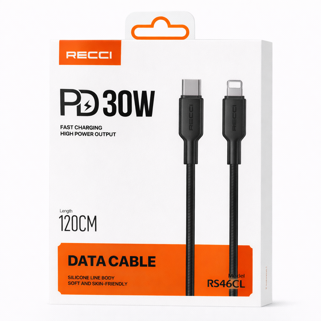 Câble de charge rapide RECCI PD 30W – USB-C vers Lightning